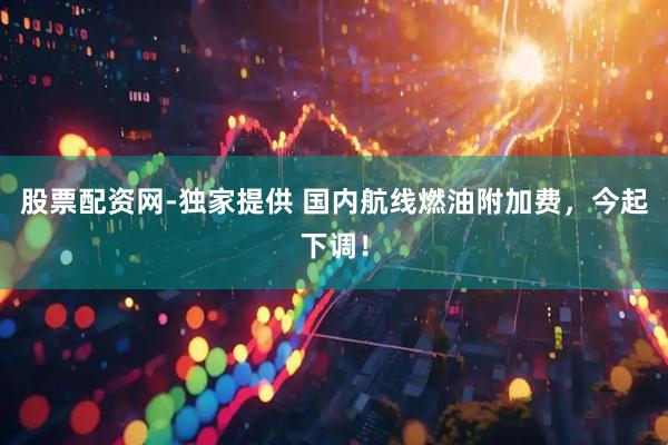 股票配资网-独家提供 国内航线燃油附加费，今起下调！